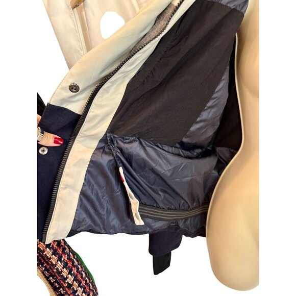 Erin Snow Lola Merino Wool Colorblock Ski Jacket Black Gray White - Size M - Picture 13 of 16